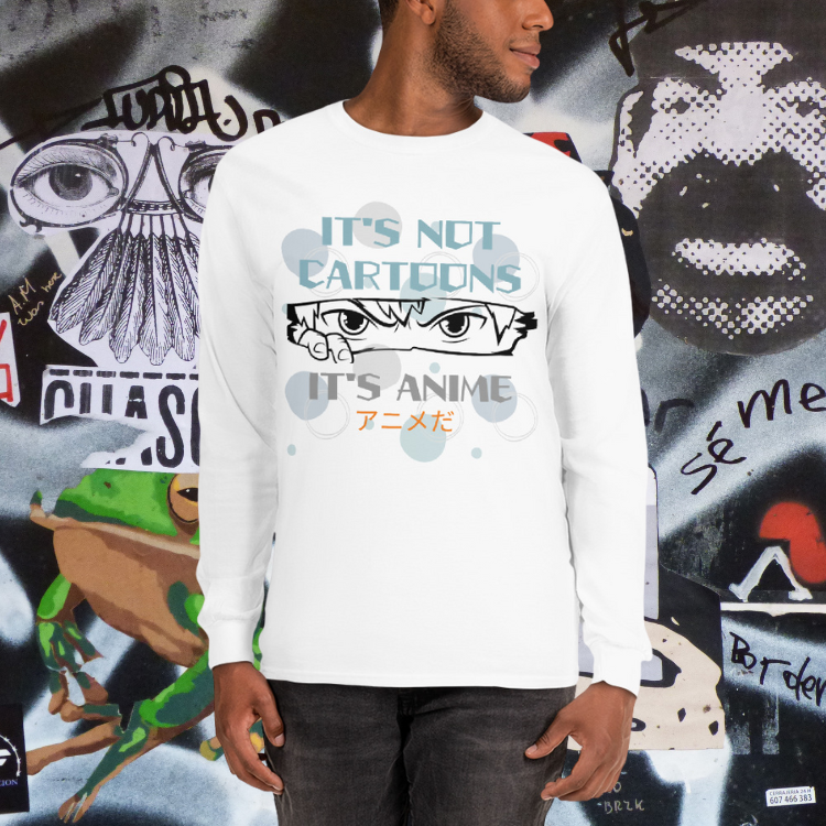 Men’s Anime Meme Long Sleeve Shirt