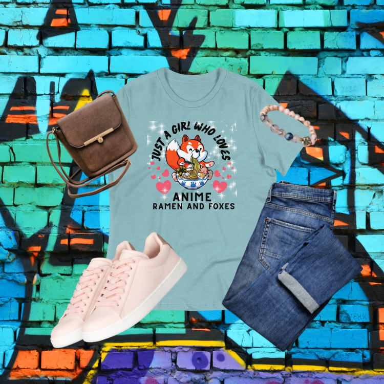 Women's Anime, Ramen and Foxes T-Shirt