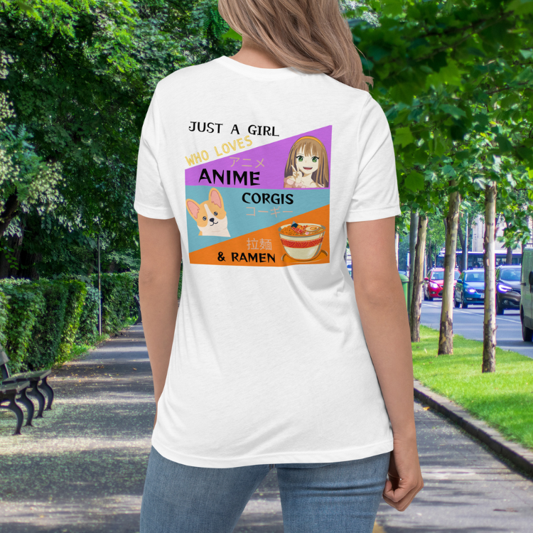 Women's Anime, Corgis and Ramen T-Shirt