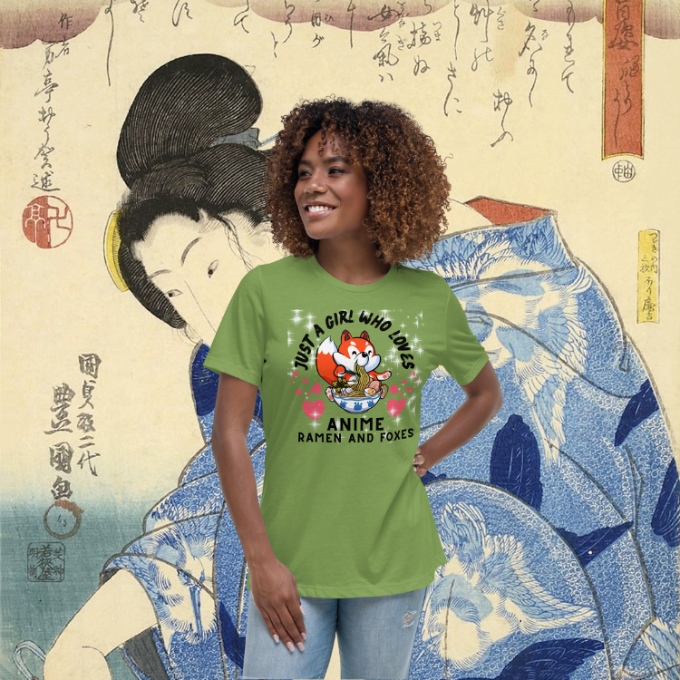 Women's Anime, Ramen and Foxes T-Shirt