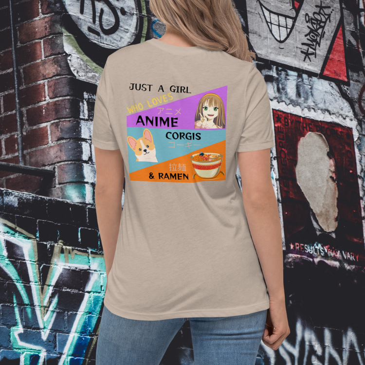 Women's Anime, Corgis and Ramen T-Shirt