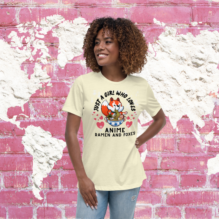 Women's Anime, Ramen and Foxes T-Shirt